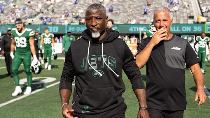 NY Jets head coach Aaron Glenn