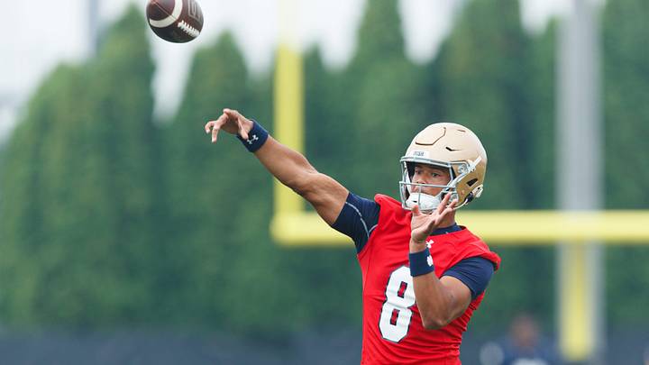 Former Notre Dame quarterback Kenny Minchey