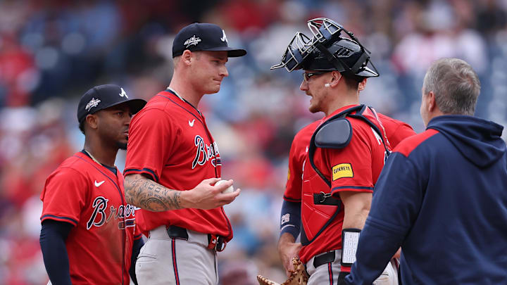 Atlanta Braves pitcher AJ Smith-Shawver Atlanta Braves pitcher AJ Smith-Shawver