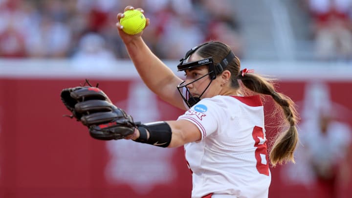 Former Oklahoma pitcher Karlie Keeney is back as the Sooners' interim pitching coach.