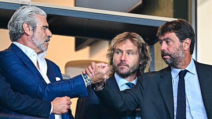 Maurizio Arrivabene, Pavel Nedved e Andrea Agnelli Maurizio Arrivabene, Pavel Nedved e Andrea Agnelli
