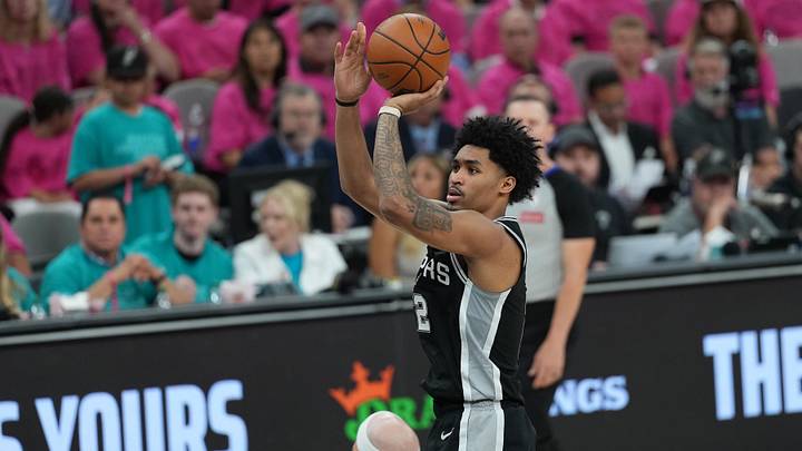 San Antonio Spurs guard Dylan Harper. San Antonio Spurs guard Dylan Harper.