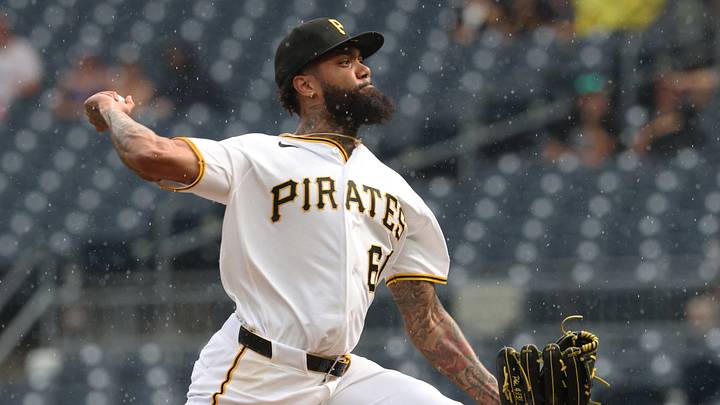Jun 28, 2026; Pittsburgh, Pennsylvania, USA; Pittsburgh Pirates starting pitcher Dennis Santana (60) pitches the ninth inning against the Cincinnati Reds at PNC Park. Mandatory Credit: Charles LeClaire-Imagn Images Jun 28, 2026; Pittsburgh, Pennsylvania, USA; Pittsburgh Pirates starting pitcher Dennis Santana (60) pitches the ninth inning against the Cincinnati Reds at PNC Park. Mandatory Credit: Charles LeClaire-Imagn Images
