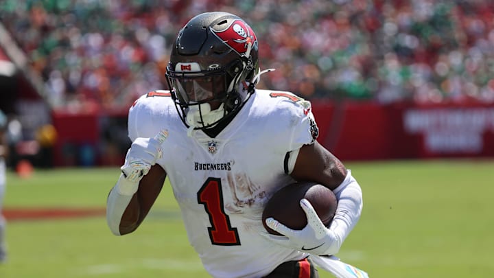 Tampa Bay Buccaneers running back Rachaad White.