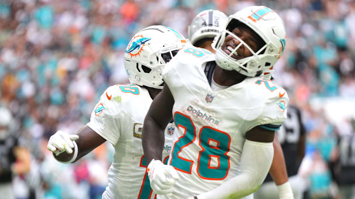 Miami Dolphins running back De'Von Achane is a great bet to find the end zone on Thanksgiving.