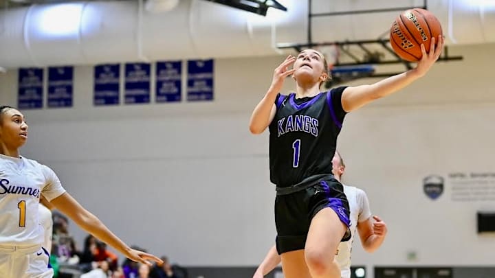 Lake Washington opens the regional round of the Class 4A girls basketball playoffs against defending state champion Camas.