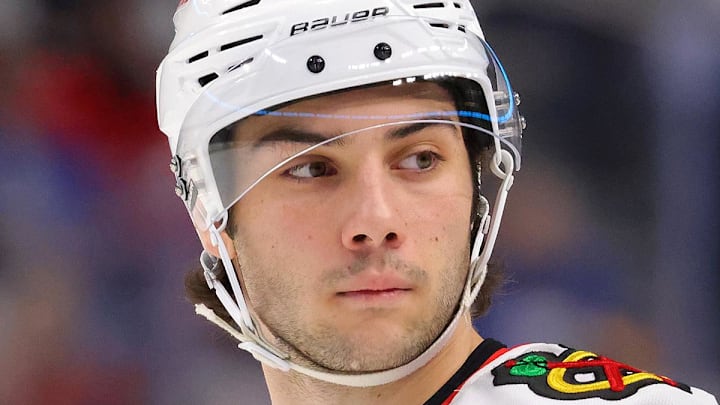 Former Michigan center Frank Nazar of the Chicago Blackhawks. Former Michigan center Frank Nazar of the Chicago Blackhawks.