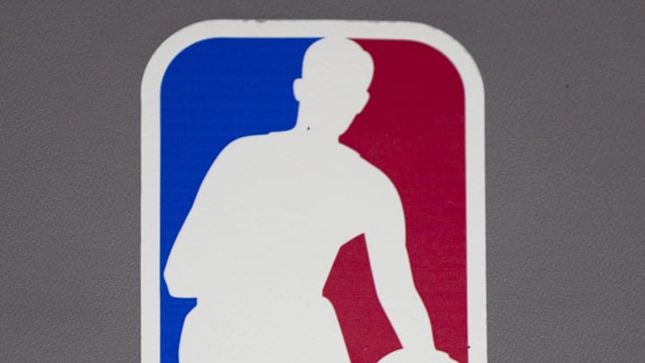 Nov 09, 2010; Milwaukee, WI, USA; NBA logo on the basket during the game between the New York Knicks and the Milwaukee Bucks at the Bradley Center. Mandatory Credit: Jeff Hanisch-Imagn Images