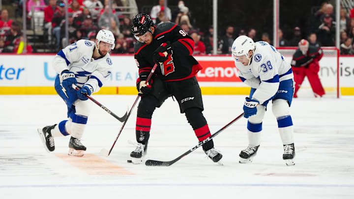 Bet the UNDER in Tuesday night's game between the Hurricanes vs. Lightning.