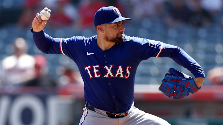 Texas Rangers pitcher Nathan Eovaldi