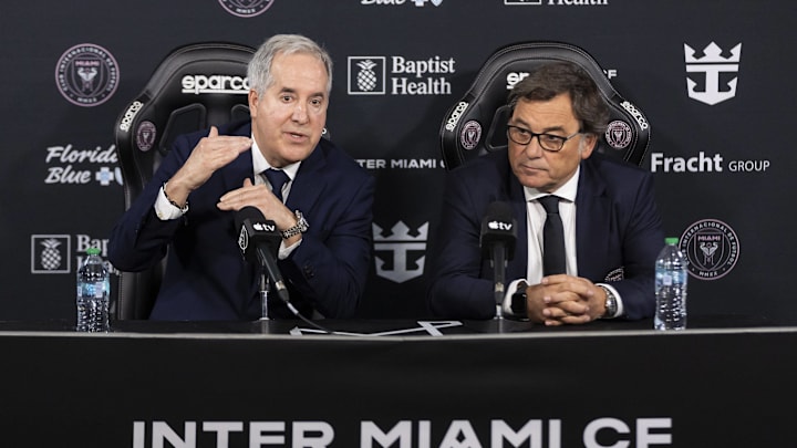Raul Sanllehi (right) was appointed as President of Football Operations on June 17, 2024.