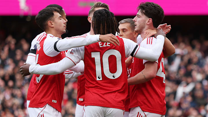 Declan Rice (right) was the match winner against his former club.