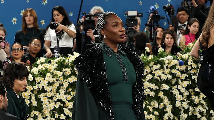 Venus Williams attends the 2025 Met Gala in custom Lacoste.