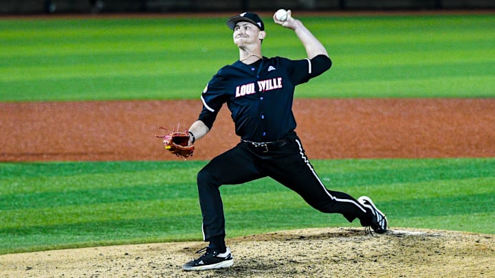 Louisville baseball left-handed pitcher Justin West