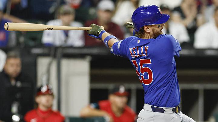 Chicago Cubs catcher Carson Kelly.