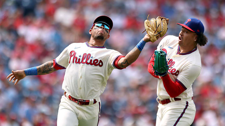 Edmundo Sosa steals an infield fly from Taijuan Walker | Kansas City Royals v Philadelphia Phillies