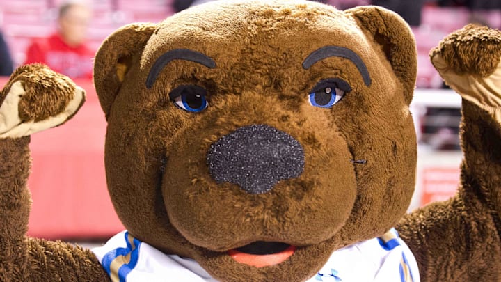 Nov 3, 2017; Salt Lake City, UT, USA; The UCLA Bruins mascot during the first half against the Utah Utes at Rice-Eccles Stadium. Mandatory Credit: Russ Isabella-Imagn Images