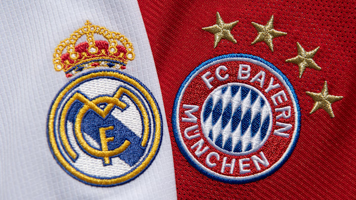 The Real Madrid and FC Bayern Munich Club Badges
