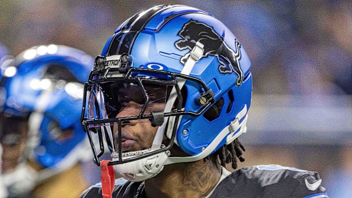 Detroit Lions wide receiver Jameson Williams (9).