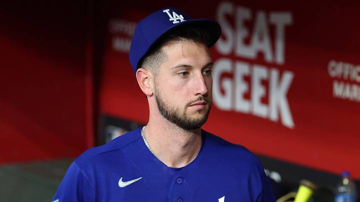 Jun 1, 2026; Phoenix, Arizona, USA; Los Angeles Dodgers outfielder Kyle Tucker against the Arizona Diamondbacks at Chase Field. Mandatory Credit: Mark J. Rebilas-Imagn Images Jun 1, 2026; Phoenix, Arizona, USA; Los Angeles Dodgers outfielder Kyle Tucker against the Arizona Diamondbacks at Chase Field. Mandatory Credit: Mark J. Rebilas-Imagn Images