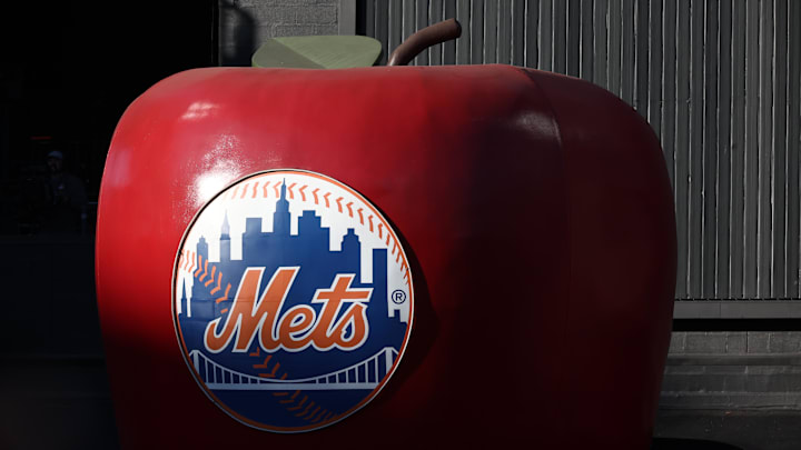 Oct 18, 2024; New York City, New York, USA; The Big Apple is seen within Citi Field prior to game five of the NLCS for the 2024 MLB playoffs. Mandatory Credit: Vincent Carchietta-Imagn Images Oct 18, 2024; New York City, New York, USA; The Big Apple is seen within Citi Field prior to game five of the NLCS for the 2024 MLB playoffs. Mandatory Credit: Vincent Carchietta-Imagn Images