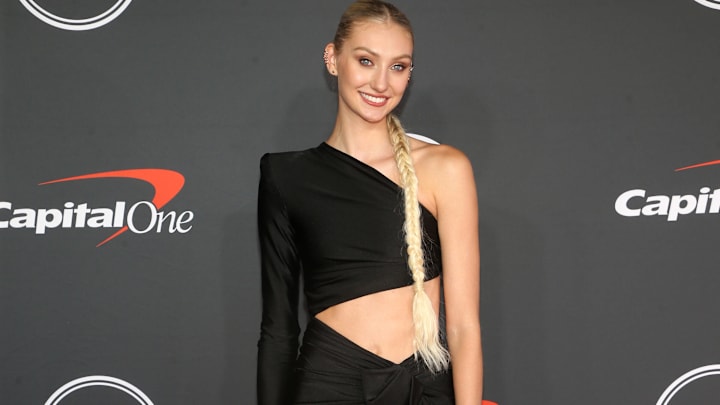 WNBA star Cameron Brink attends the ESPY Awards held in Los Angeles. 