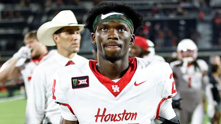 Sep 18, 2026; Lubbock, Texas, USA; Houston Cougars defensive back Kenny Parks (24) leaves the field after the game against the Texas Tech Red Raiders at Galaxy Stadium. Mandatory Credit: Michael C. Johnson-Imagn Images Sep 18, 2026; Lubbock, Texas, USA; Houston Cougars defensive back Kenny Parks (24) leaves the field after the game against the Texas Tech Red Raiders at Galaxy Stadium. Mandatory Credit: Michael C. Johnson-Imagn Images
