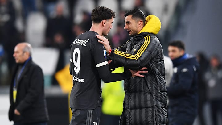 Dusan Vlahovic e Mattia Perin, due dei giocatori in uscita dalla Juventus