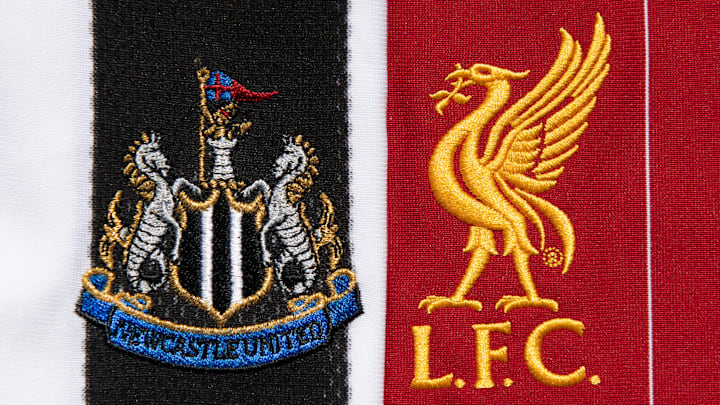 The Liverpool and Newcastle United Club Crests