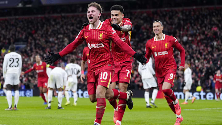 Alexis Mac Allister (left) scored the winner for Liverpool against Real Madrid.