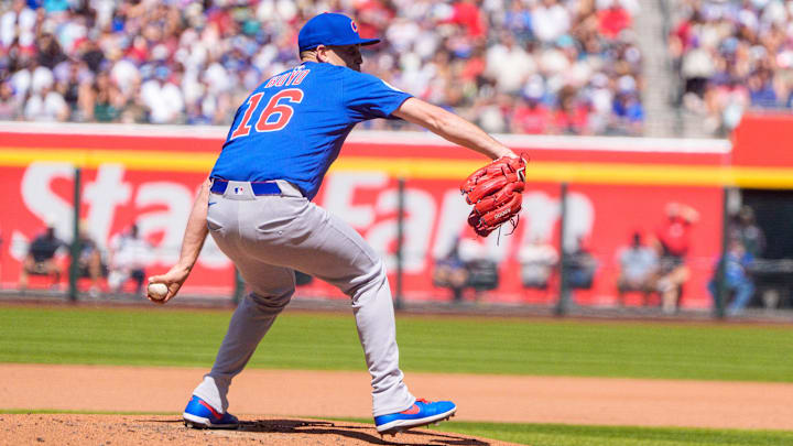 Mar 30, 2025; Phoenix, Arizona, USA; Chicago Cubs pitcher Matthew Boyd (16) on the mound in the second inning against the Arizona Diamondbacks at Chase Field.