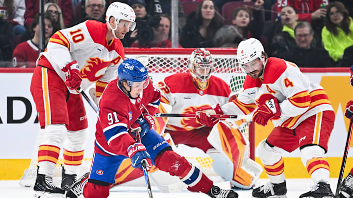 Calgary Flames v Montreal Canadiens