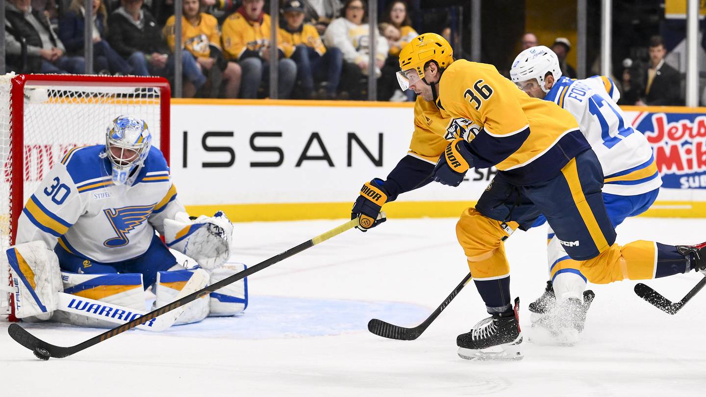 Predators Rally to Stunning 6-5 Win Over Blues