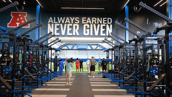 The weight room is shown Tuesday, July 18, 2023 at the new Miller Electric Center at EverBank