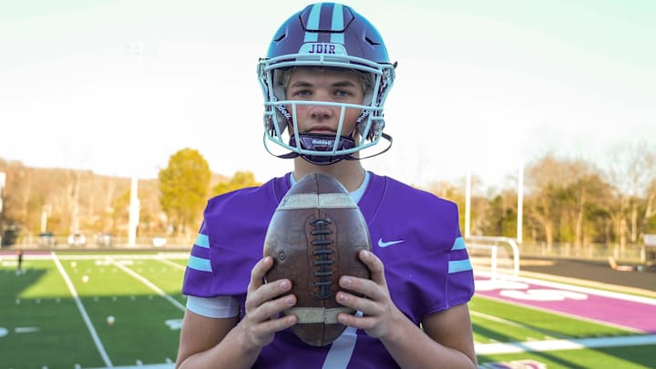 Sevier County's Cooper Newman is the PrepXtra football player of the year, photographed at Sevier County High School in Sevierville, Tenn., on Thursday, December 12, 2024.
