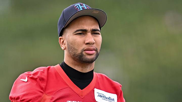 Jun 9, 2026; Houston, Texas, USA; Houston Texans quarterback C.J. Stroud arrives for the team’s minicamp at Houston Methodist Training Center. Mandatory Credit: Maria Lysaker-Imagn Images Jun 9, 2026; Houston, Texas, USA; Houston Texans quarterback C.J. Stroud arrives for the team’s minicamp at Houston Methodist Training Center. Mandatory Credit: Maria Lysaker-Imagn Images