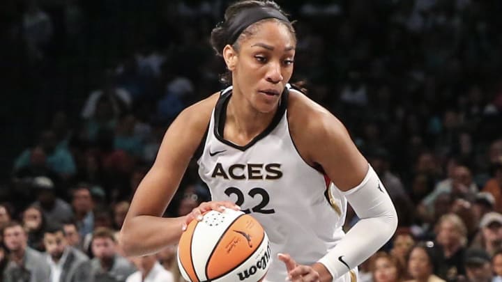 Las Vegas Aces forward A'ja Wilson.