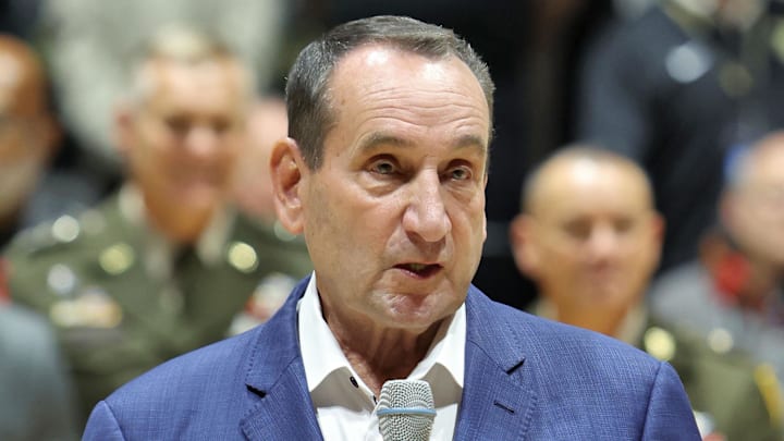 Former Duke coach Mike Krzyzewski had a mic drop comment about UNC hiring Mike Malone to take over the basketball program.