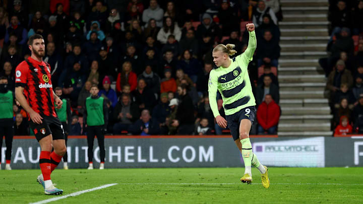 Erling Haaland added to his record haul against Bournemouth Erling Haaland added to his record haul against Bournemouth