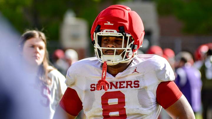 Oklahoma defensive tackle Bishop Thomas Oklahoma defensive tackle Bishop Thomas
