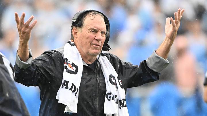 Oct 3, 2026; Chapel Hill, North Carolina, USA; North Carolina Tar Heels head coach Bill Belichick reacts in the second half at Kenan Stadium. Mandatory Credit: Bob Donnan-Imagn Images Oct 3, 2026; Chapel Hill, North Carolina, USA; North Carolina Tar Heels head coach Bill Belichick reacts in the second half at Kenan Stadium. Mandatory Credit: Bob Donnan-Imagn Images