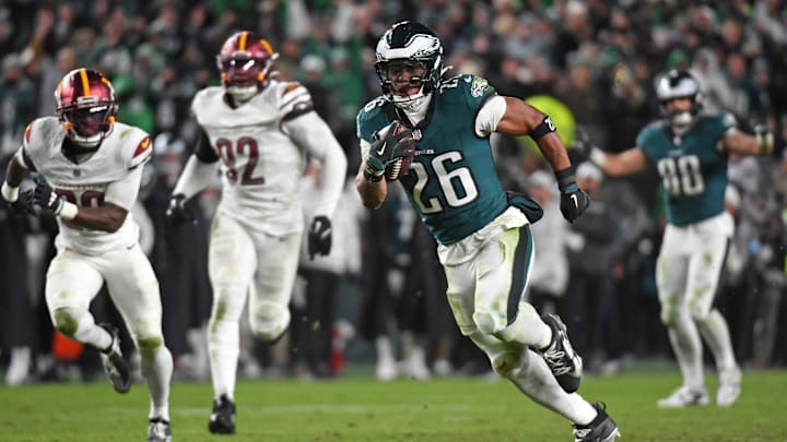 Saquon Barkley is primed for another big performance against the Commanders.