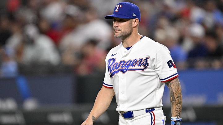 Texas Rangers manager Skip Schumaker. Texas Rangers manager Skip Schumaker.