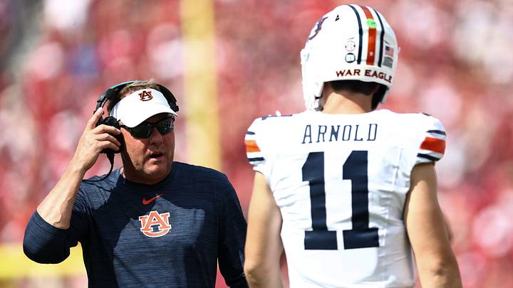 The ghost of Hugh Freeze's play-calling haunted the narrative surrounding Jackson Arnold's UNLV debut in Week 0 The ghost of Hugh Freeze's play-calling haunted the narrative surrounding Jackson Arnold's UNLV debut in Week 0
