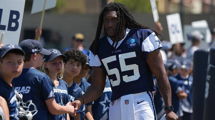 Dallas Cowboys linebacker Jaishawn Barham. Dallas Cowboys linebacker Jaishawn Barham.