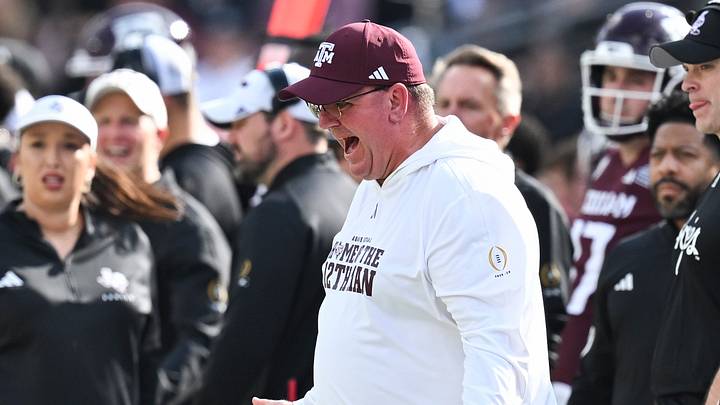 Dec 20, 2025; College Station, TX, USA; Texas A&M Aggies head coach Mike Elko reacts during the second half of the first round game of the CFP National Playoff against the Miami Hurricanes at Kyle Field. Mandatory Credit: Maria Lysaker-Imagn Images Dec 20, 2025; College Station, TX, USA; Texas A&M Aggies head coach Mike Elko reacts during the second half of the first round game of the CFP National Playoff against the Miami Hurricanes at Kyle Field. Mandatory Credit: Maria Lysaker-Imagn Images