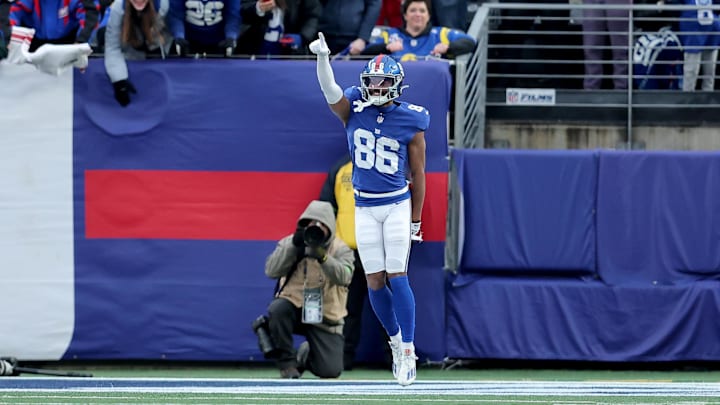 New York Giants wide receiver Darius Slayton (86).
