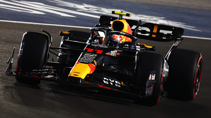 El monoplaza de Sergio "Checo" Pérez como miembro de la escudería Red Bull Racing