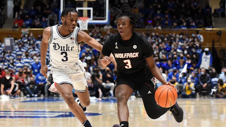 NC State basketball guard Cam Hayes