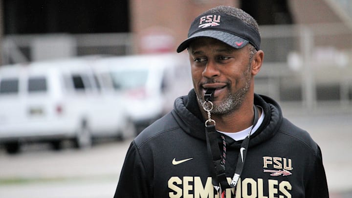 Coach Willie Taggart at FSU's first spring practice of 2019.

Img 0810